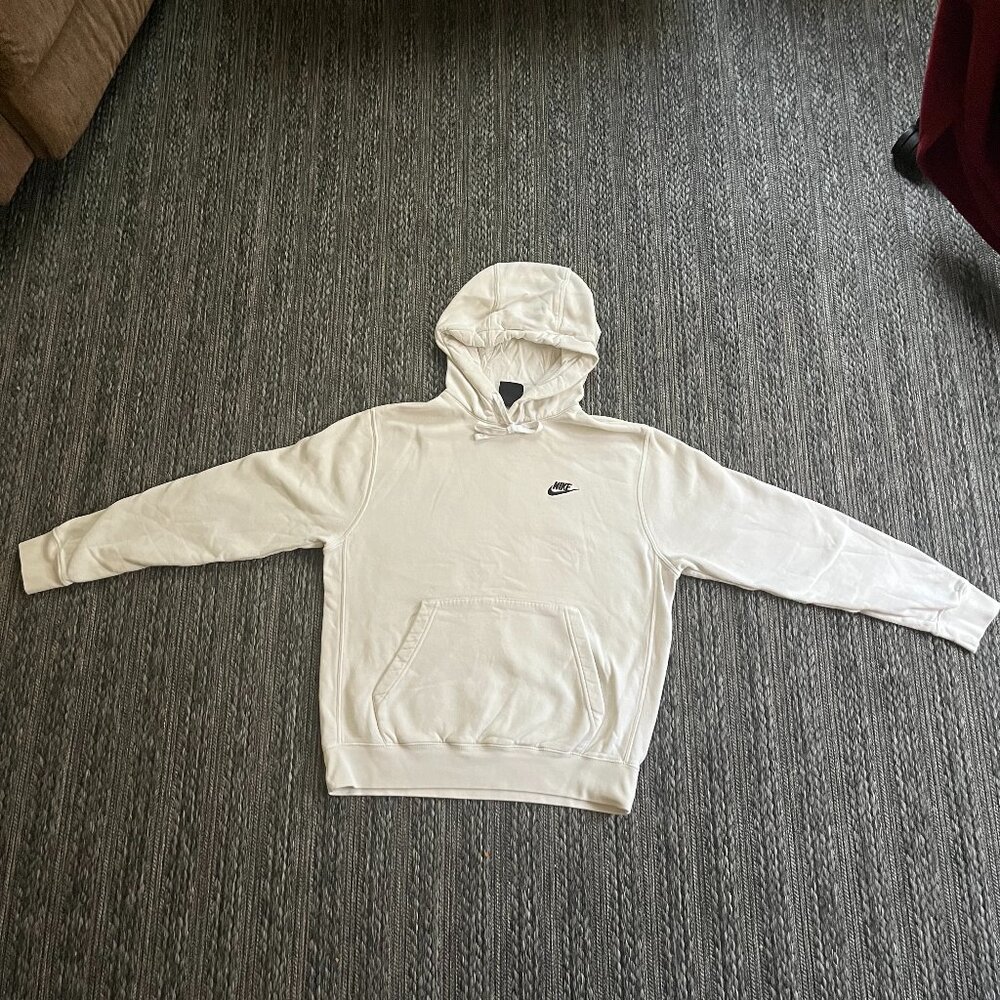 Mens White Nike Sweatshirt